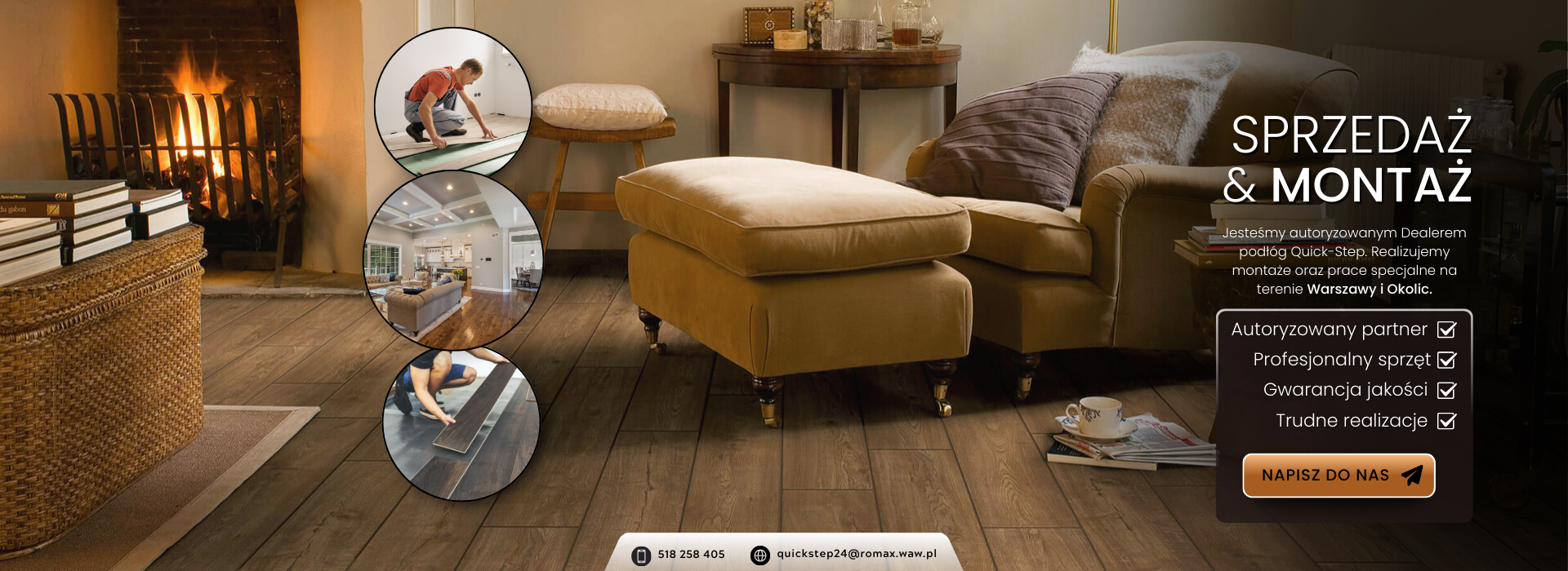Podłogi Quick Step - montaż