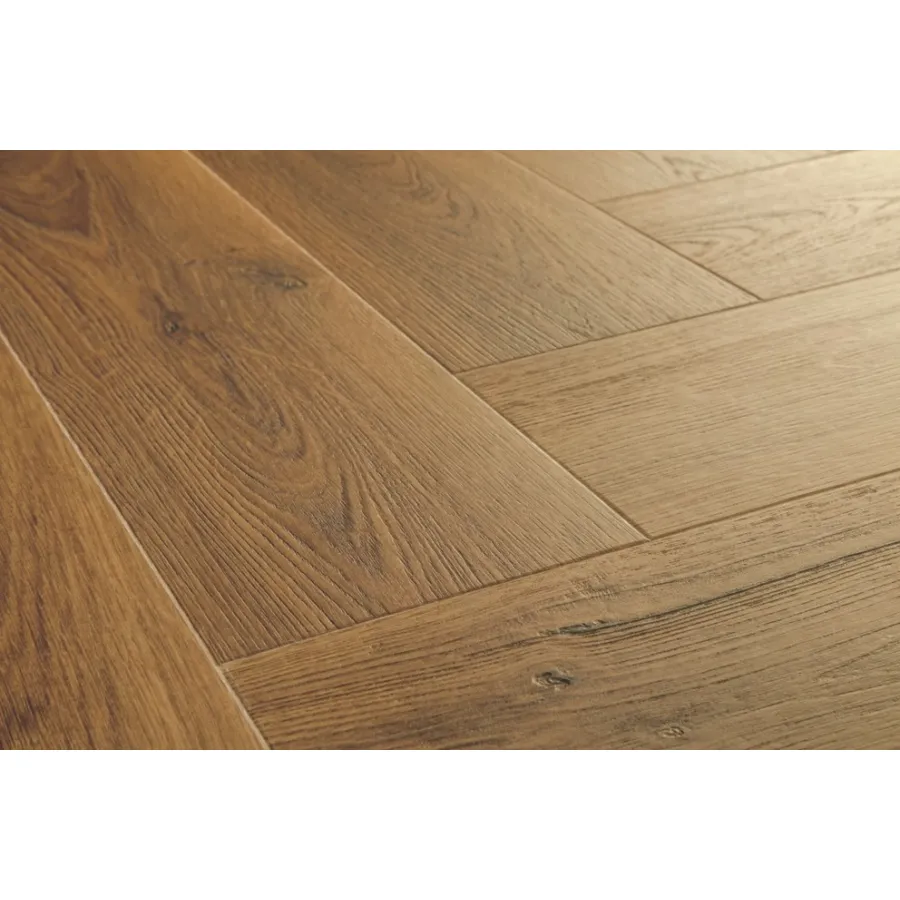 Quick Step panel winylowy ze zintegrowanym podkładem Alpha Ciro Jodełka dąb karmelowy botaniczny AVHBU40364
