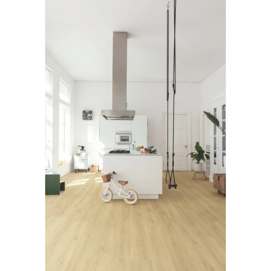 Quick Step panel winylowy ze zintegrowanym podkładem Alpha Bloom botaniczny beż AVMPU40236