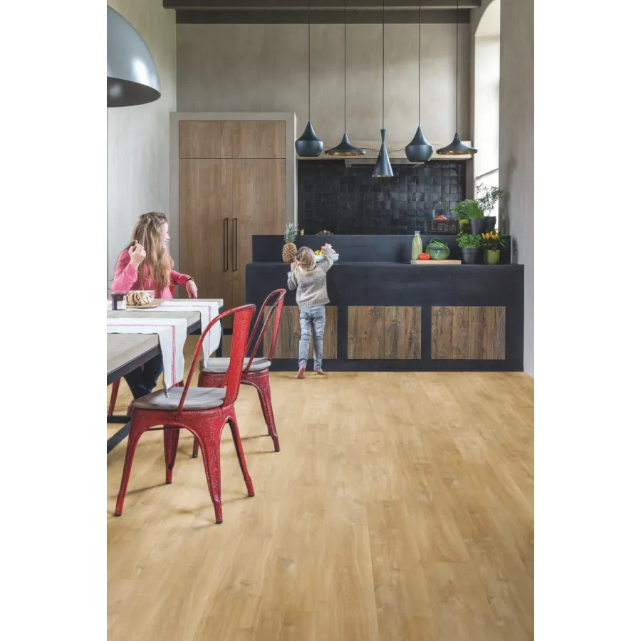 Quick Step panel winylowy ze zintegrowanym podkładem Alpha Blos dąb Canyon naturalny AVSPU40039