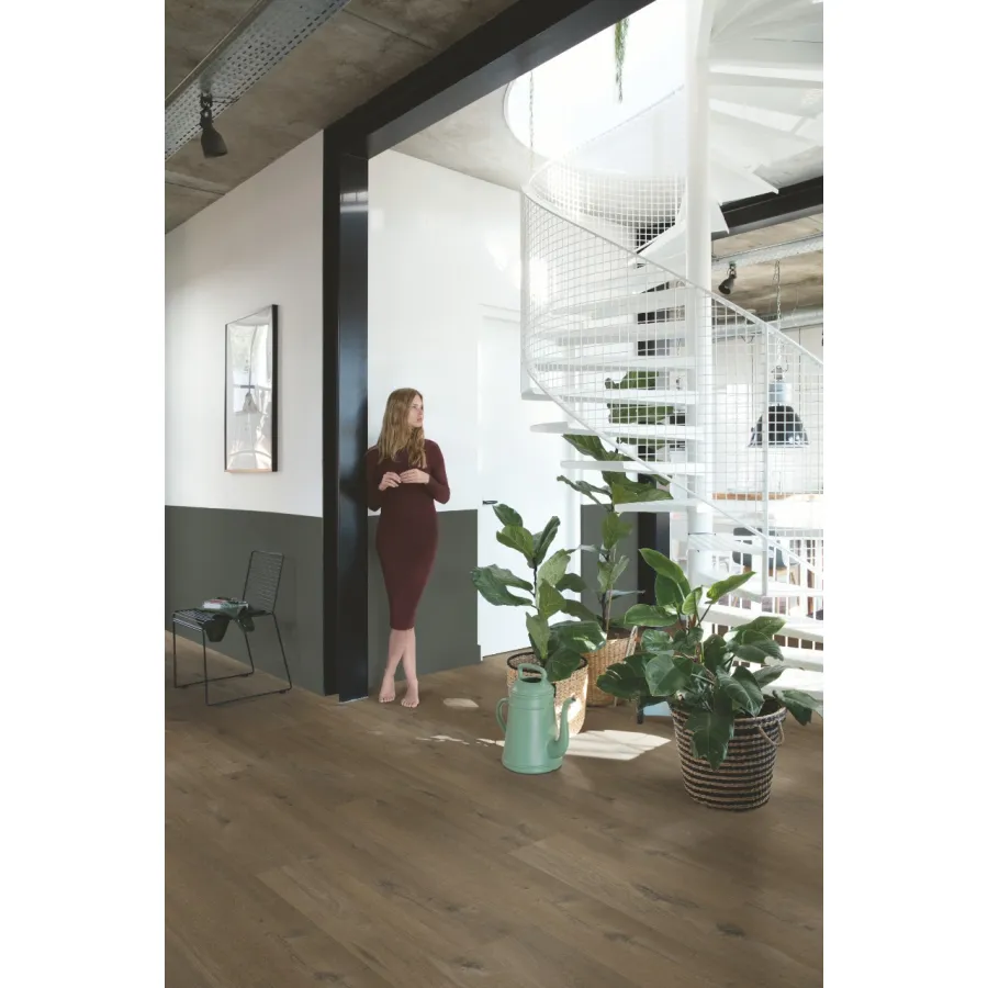 Quick Step panel winylowy Fuse Glue linen oak dark brown SGMPC20330
